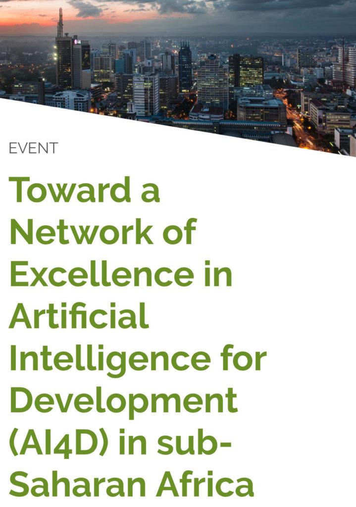 Toward a Network of Excellence in Artificial Intelligence for Development (AI4D) in sub-Saharan Africa
