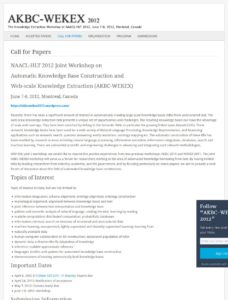 Joint Workshop on Automatic Knowledge Base Construction and Web-scale Knowledge Extraction Workshop