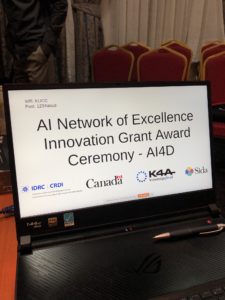 Presentations by the #AI4D Africa Innovation 2019 Winners